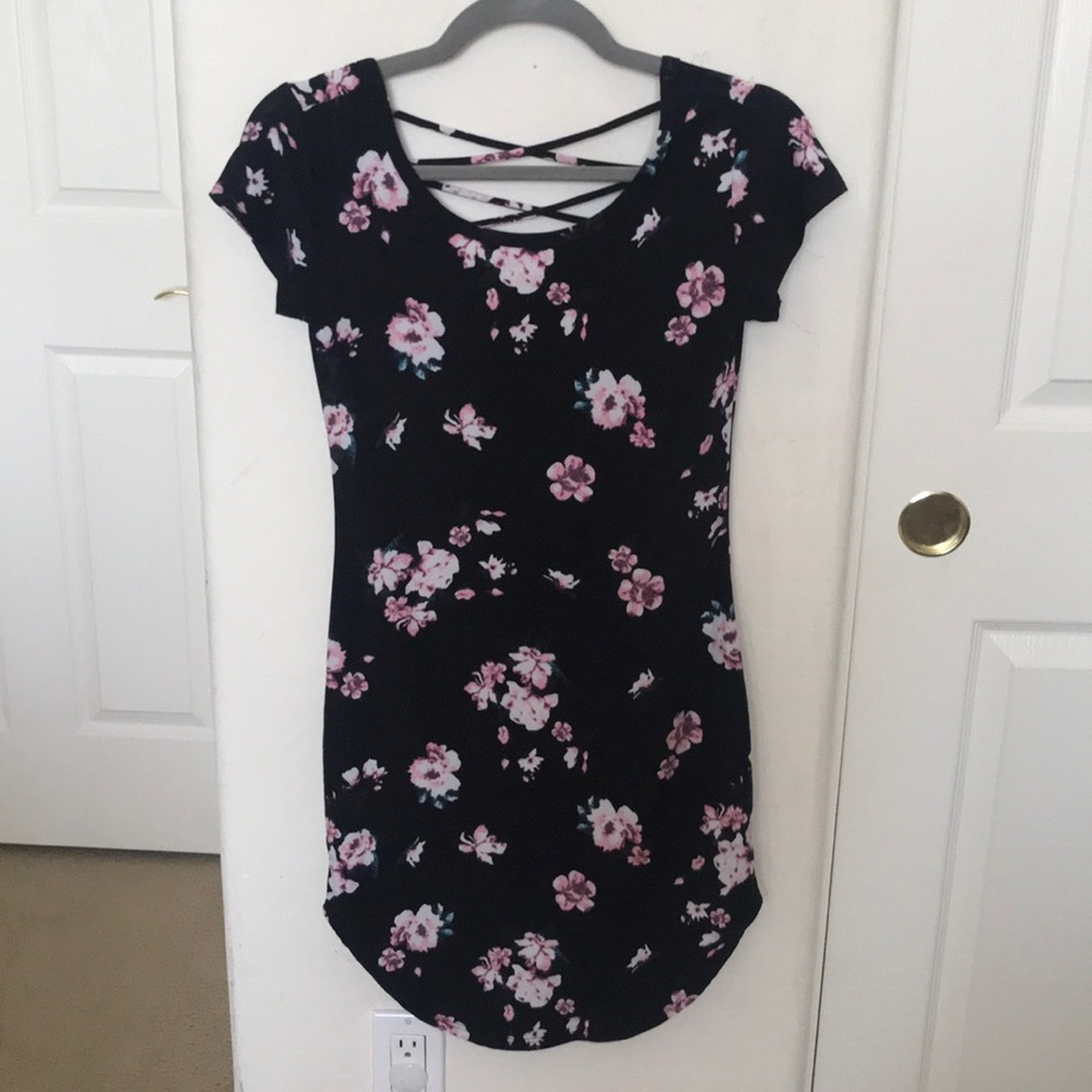 Floral print bodycon dress